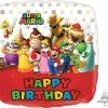 Funny Balloonsusa Mario Bross Happy Birthday 320092 Foil Balloons