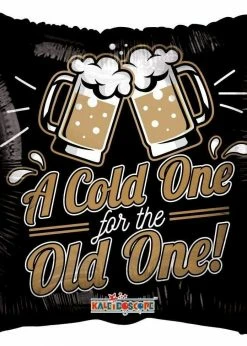 Funny Balloons Usa A Cold One For The Old One 16508-18 Foil Balloons