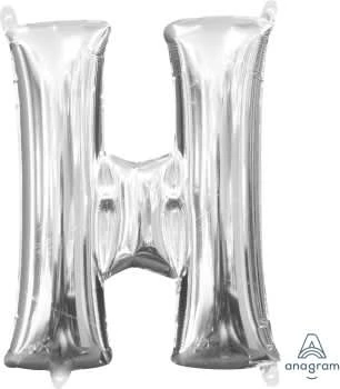 Funny Balloonsusa Silver H Letter 3302601 - 16 In Foil Balloons 3 Funny Balloonsusa Silver H Letter 3302601 - 16 In Foil Balloons