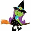 Funny Balloonsusa Cute Witch On Broom 4194901 Foil Balloons