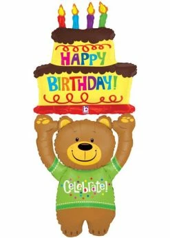 Funny Balloons Usa Special Delivery B'Day Bear 858946