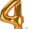 Funny Balloonsusa 4 Jumbo Gold 388924 - 53 In