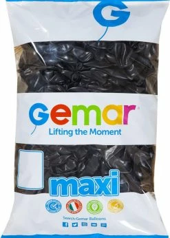 Funny Balloons Usa G110 MAXI: #014 Black 111491 Latex Balloons