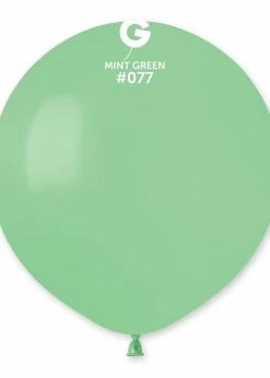 Funny Balloons Usa G150: #077 Mint Green 157758 Standard Color 19 In Latex Balloons