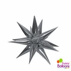Funny Balloonsusa Foil Balloons Exploding Star Balloon Silver 012555 - 40 In