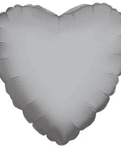 Funny Balloonsusa Silver Heart 34109-18 Foil Balloons
