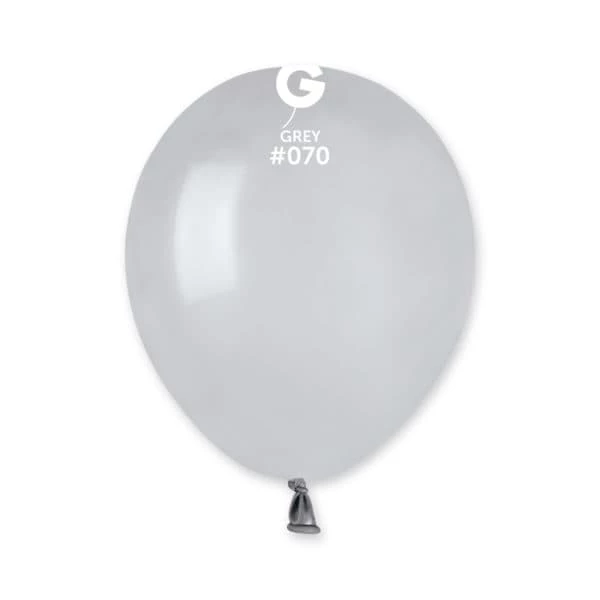 Funny Balloons Usa Latex Balloons A50: #070 Grey 057010 Standard Color 5 In 3 Funny Balloons Usa Latex Balloons A50: #070 Grey 057010 Standard Color 5 In