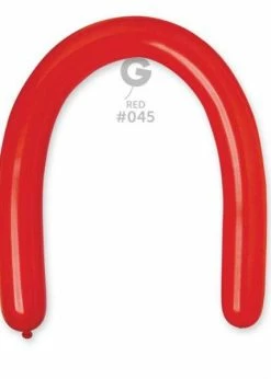 Funny Balloonsusa D6: #045 Red 364507 Standard Color 3/50 In