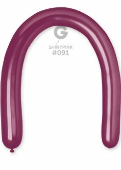 Funny Balloons Usa Shiny Balloons DB6: #091 Shiny Pink 59152