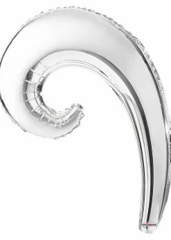 Funny Balloonsusa Foil Balloons Silver Kurly Wave 19796-DCF