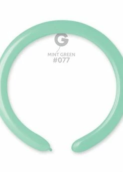 Funny Balloons Usa D4: #077 Mint Green 557701 Standard Color 2/60 In