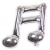 Funny Balloonsusa Foil Balloons Silver Double Musical Note 089088