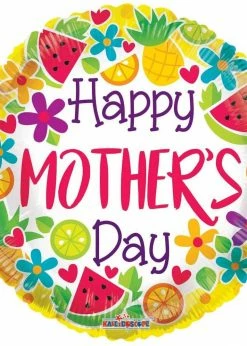 Funny Balloons Usa Happy Mother's Day Sweet Flower & Fruit 84297-18 Foil Balloons