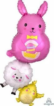 Funny Balloonsusa Bunny And Friends Stacker 4052701