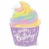 Funny Balloons Usa Foil Balloons Pastel Birthday Cupcake Holographic Glitter 35961