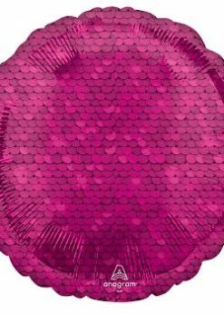Funny Balloonsusa Bright Pink Sequins 42198 - 18 In Foil Balloons
