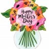 Funny Balloons Usa Mother's Day Flower Foil Balloons