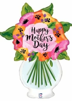 Funny Balloons Usa Mother's Day Flower Foil Balloons