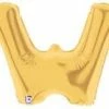 Funny Balloons Usa Gold W Letter 14924G - 7 In