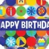 Funny Balloonsusa Happy Birthday 15344-18 Foil Balloons
