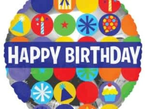 Funny Balloonsusa Happy Birthday 15344-18 Foil Balloons 3 Funny Balloonsusa Happy Birthday 15344-18 Foil Balloons
