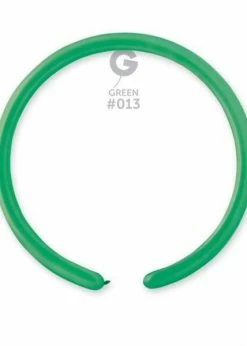 Funny Balloons Usa D2: #013 Green 211306 Standard Color 1/60 In