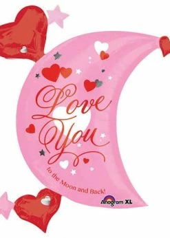 Funny Balloonsusa Foil Balloons Love You To The Moon 31832