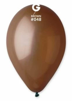 Funny Balloons Usa G110: #048 Brown 114805 Standard Color 12 In Latex Balloons