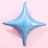 Funny Balloons Usa Mini 4 Point Light Blue Star 46463