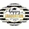 Funny Balloonsusa Black And White Grad Marquee 35946