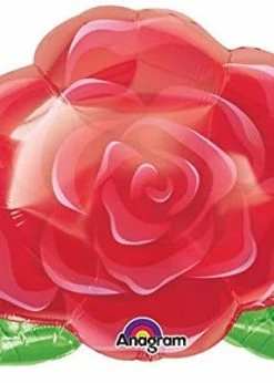 Funny Balloons Usa Blooming Rose 12021 Foil Balloons