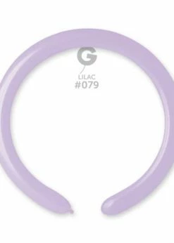 Funny Balloons Usa Latex Balloons D4: #079 Lilac 557909 Standard Color 2/60 In