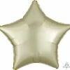 Funny Balloonsusa Satin Luxe Pastel Yellow Star 39903 Foil Balloons