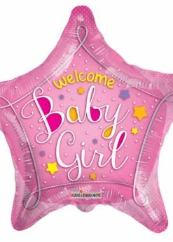 Funny Balloonsusa Foil Balloons Welcome Baby Girl 19735-18