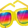 Funny Balloons Usa Foil Balloons Rainbow Striped Sunglasses 82650