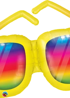 Funny Balloons Usa Foil Balloons Rainbow Striped Sunglasses 82650