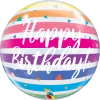 Funny Balloons Usa Happy Birthday Bright Rainbow 13037 Foil Balloons
