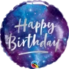 Funny Balloons Usa Happy Birthday Galaxy 12273 Foil Balloons