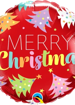 Funny Balloons Usa Christmas Trees Red 15025 Foil Balloons