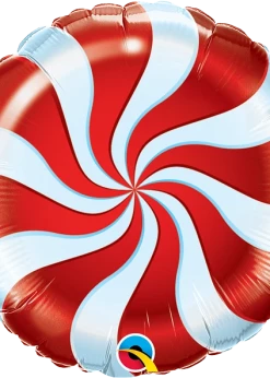 Funny Balloons Usa Candy Swirl Red 64329 - 18 In