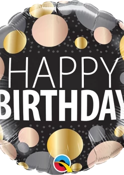 Funny Balloons Usa Birthday Big Metallic Dots 12268