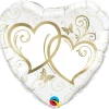 Funny Balloons Usa Foil Balloons Entwined Hearts Gold 17241