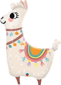 Funny Balloons Usa Loveable Llama 85914 Foil Balloons