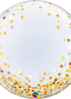 Funny Balloons Usa Gold Confetti On Clear Deco Bubble 89727 Bubbles