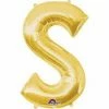 Funny Balloonsusa Foil Balloons Gold S Giant Letter 3298401 - 34 In