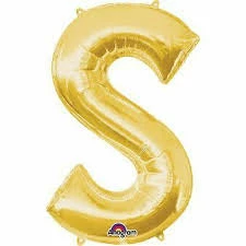 Funny Balloonsusa Foil Balloons Gold S Giant Letter 3298401 - 34 In