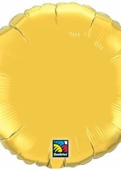 Funny Balloons Usa Foil Balloons Mini Gold Round 363379 - 4 In