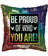 Funny Balloonsusa Be Proud Of Who You Are 16089 - 18 Foil Balloons