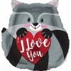 Funny Balloonsusa I Love You Raccoon 16245 - 18 Foil Balloons