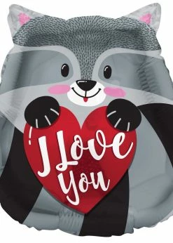 Funny Balloonsusa I Love You Raccoon 16245 - 18 Foil Balloons